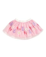 Sweet Wink Little and Big Bunny Bow Sequin Easter Tutu Skirt