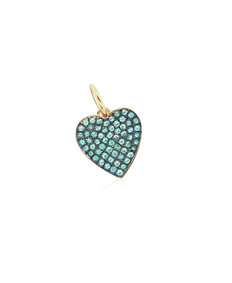 The Lovery Emerald Heart Charm 14K Gold