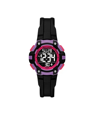 Skechers Women's Anoka Digital, Black Polycarbonate Watch