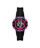 Skechers Women's Anoka Digital, Black Polycarbonate Watch