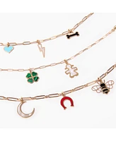 The Lovery Turquoise Heart Charm 14K Gold 14 millimeters