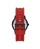 Skechers Men's Lachman Three-Hand Date, Black Alloy Watch