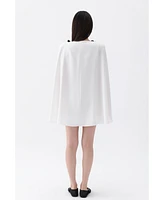 Nocturne Women's Cape Sleeve Mini Dress