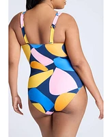 Eloquii Plus Hardware One-Piece Swim Suit