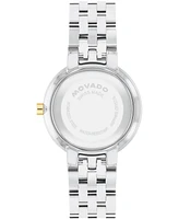 Movado Women's Museum Classic Lab Grown Diamond Swiss Quartz Stainless-Steel Light Yellow Pvd Watch, 29.5mm