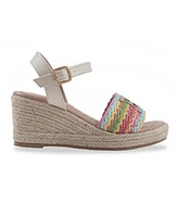 Sam Edelman Little and Big Girls Lucia Band Espadrille Wedge Sandals