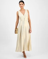 I.n.c. International Concepts Women's Button-Front Maxi Dress, Exclusively at Macy's