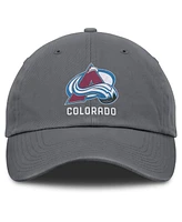 Fanatics Men's Charcoal Colorado Avalanche Washed Adjustable Hat