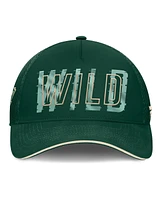 Fanatics Men's Green Minnesota Wild Fundamental Flex Hat