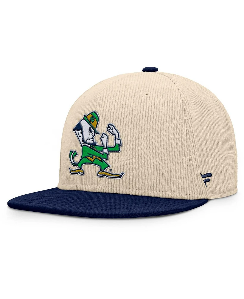 Fanatics Men's Tan Notre Dame Fighting Irish Catcher Snapback Hat