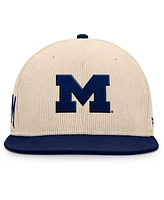 Fanatics Men's Tan Michigan Wolverines Catcher Snapback Hat