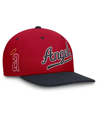 Nike Men's Red/Navy California Angels Cooperstown Collection Pro Performance Snapback Hat