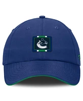 Fanatics Men's Blue/Green Vancouver Canucks Authentic Pro Ripstop Adjustable Hat