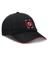 Fanatics Men's Black/Red New Jersey Devils Authentic Pro Ripstop Adjustable Hat