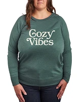 Hybrid Apparel Plus Cozy Vibes Graphic Pullover T-Shirt