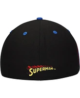 Lids Men's Black Superman Comic Undervisor Fitted Hat