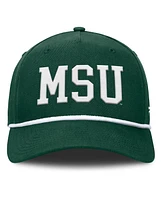 Fanatics Men's Green Michigan State Spartans Foul Ball Rope Adjustable Hat