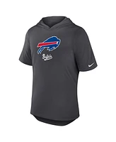 Nike Men's Anthracite Buffalo Bills Tri-Blend Performance Hoodie T-Shirt