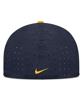 Nike Men's Navy West Virginia Mountaineers On-Field Dugout True Performance Fitted Hat