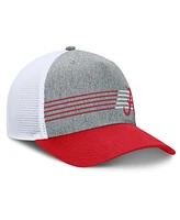 Fanatics Men's Heather Gray/Crimson Alabama Crimson Tide Profile Trucker Adjustable Hat