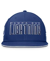 Fanatics Men's Blue Tampa Bay Lightning Fundamental Gino Stack Snapback Hat