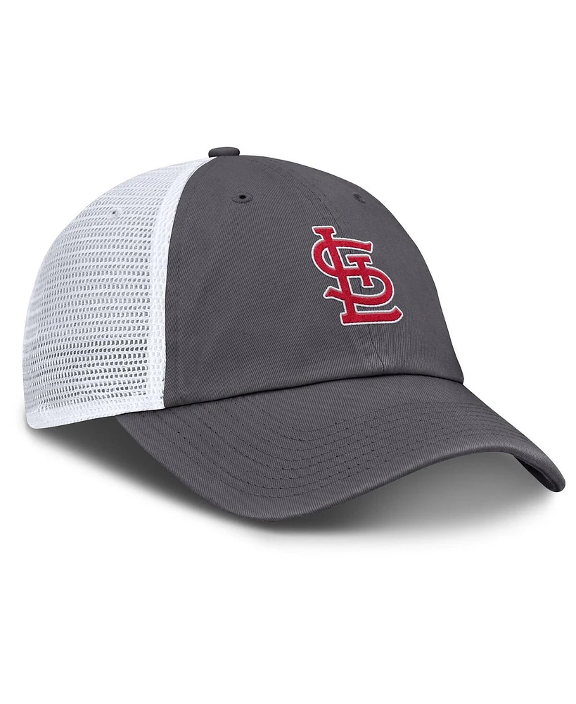 Nike Men's Gray St. Louis Cardinals Adjustable Trucker Hat