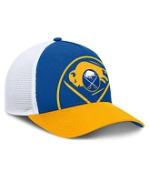 Fanatics Men's Royal/Gold Buffalo Sabres Authentic Pro A-Frame Rink Adjustable Hat