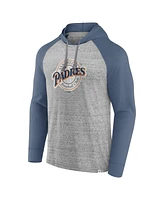 Fanatics Men's Gray San Diego Padres Single Play Speckled Lightweight Pullover Hoodie