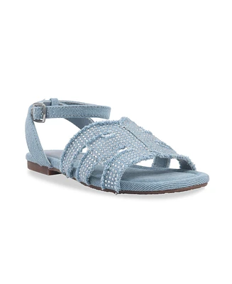 Sam Edelman Little and Big Girls Bella Bay Denim Sandal