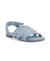 Sam Edelman Little and Big Girls Bella Bay Denim Sandals