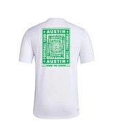 Adidas Men's White Austin Fc Local Wrap T-Shirt