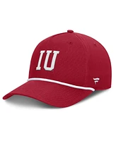 Fanatics Men's Crimson Indiana Hoosiers Foul Ball Rope Adjustable Hat