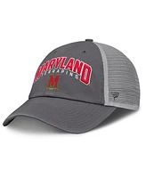 Fanatics Men's Charcoal Maryland Terrapins Ionic Trucker Adjustable Hat