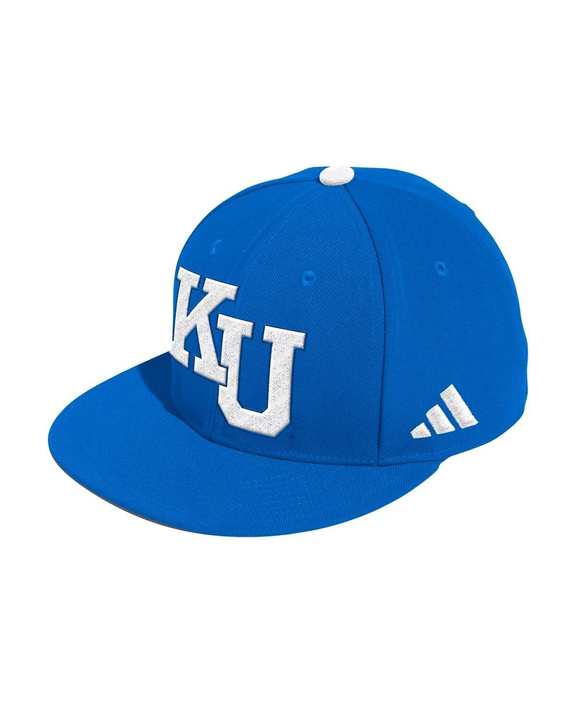 Adidas Men's Royal Kansas Jayhawks On-Field Fitted Baseball Hat