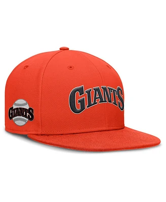 Nike Men's Orange San Francisco Giants Cooperstown True Performance Fitted Hat