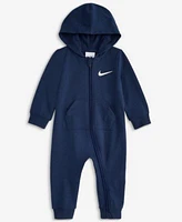 Nike Baby Essentials Hooded French Terry Coverall 3 Pack Core Ankle Gripper Socks