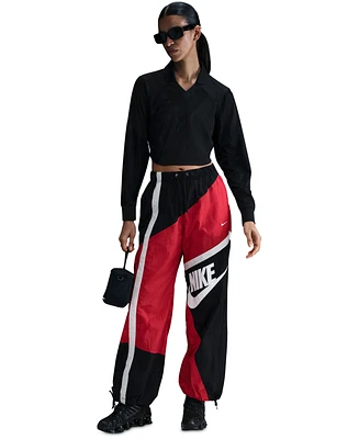 Nike Sportswear Women's Mid-Rise Loose Woven Open-Hem Pants