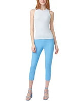Hue Women's Mid-Rise Pull-On Denim Capri Leggings