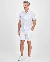 Michael Kors Men's Relaxed-Fit Dobby Stripe Shirt