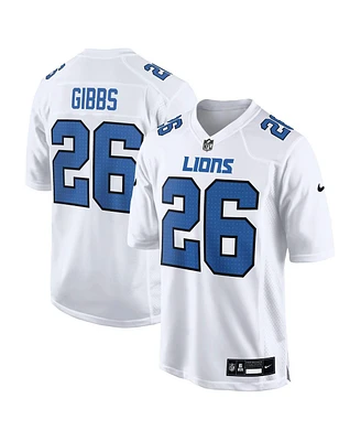 Nike Men's Jahmyr Gibbs White Detroit Lions Tundra Fashion Game Jersey