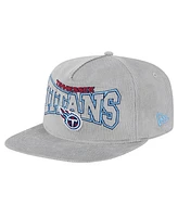 New Era Men's Gray Tennessee Titans Corduroy Golfer Adjustable Hat