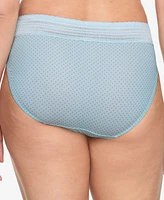 Warners No Pinching Problems Dig-Free Comfort Waist with Lace Microfiber Hi-Cut 5109