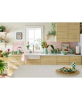 Mackenzie Childs Emerald Check Dinnerware Serveware Collection