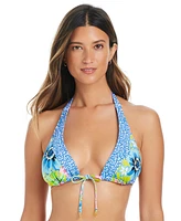 Bleu by Rod Beattie Women's Lets Get Away Triangle Bikini Top