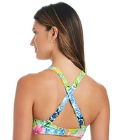 Bleu by Rod Beattie Women's Let's Get Away Printed Underwire Bikini Top