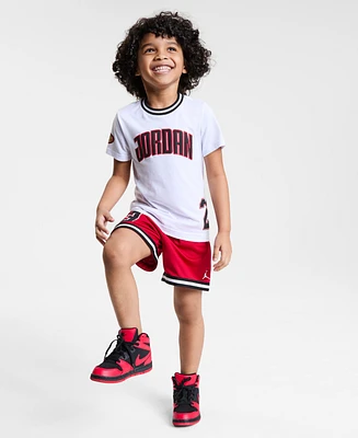 Jordan Little Boys Play-Off Logo T-Shirt & Shorts Set