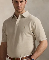 Polo Ralph Lauren Men's Big & Tall Striped Oxford Mesh Shirt
