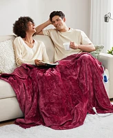 Beautyrest Microlight Electric Reversible Plush to Berber Throw, 60" x 70"