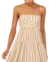 1.state Women's Square-Neck Tiered Maxi Dress