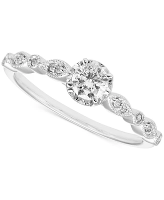 Diamond Engagement Ring (1/3 ct. t.w.) in 14k White Gold
